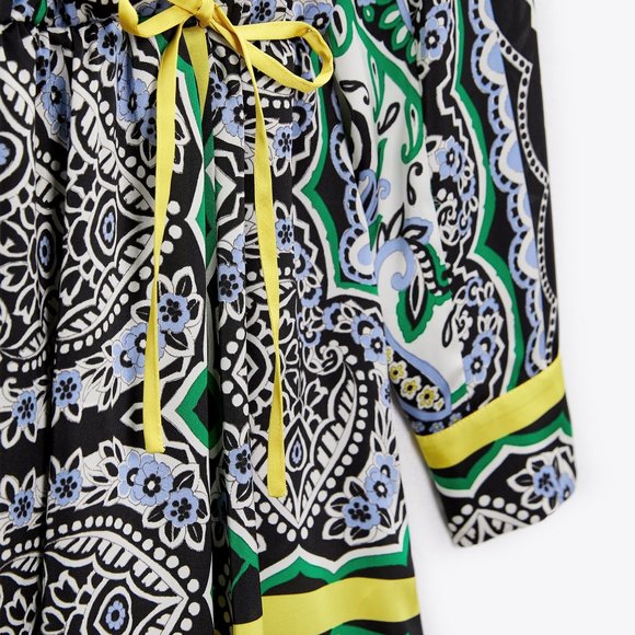 Zara Printed Mini Dress - Picture 8 of 9